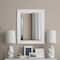 Head West® Textured Chrome Rectangular Wall Vanity Mirror